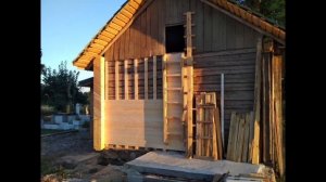 Мой хутор. ЧАСТЬ-5. Обшивка стен дома вагонкой и доской.