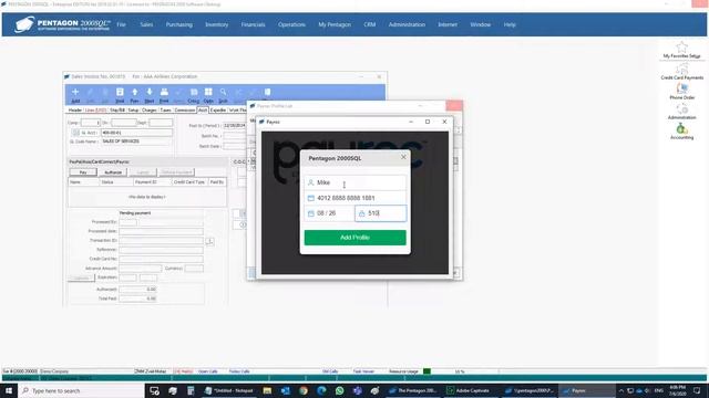 PENTAGON 2000 Payroc Payment Interface. смотреть онлайн