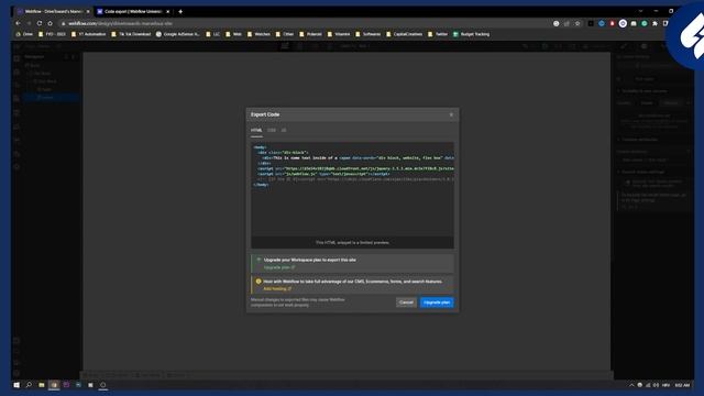How to Export Code in Webflow Free (2023) смотреть онлайн