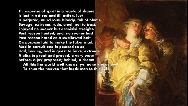 William Shakespeare, Sonet 129 смотреть онлайн