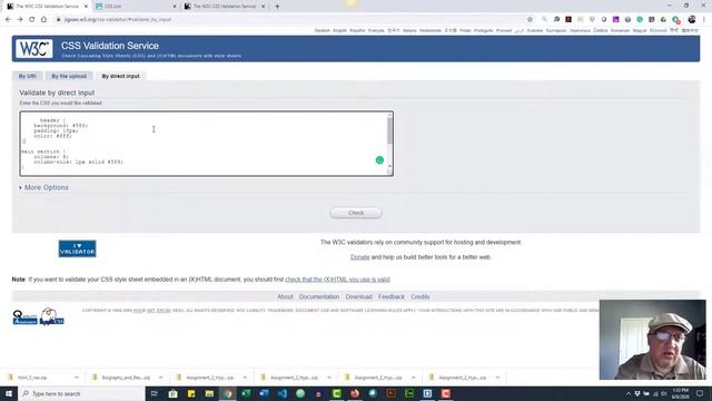 Using the CSS Validator смотреть онлайн