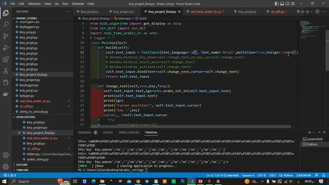 حل مشكلة اللغة العربية في Python kivy ومعالجة النصوص بالوقت الحقيقي смотреть онлайн