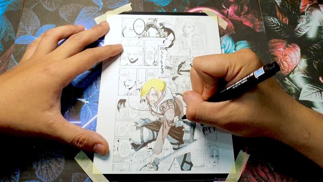 Step-by-Step Guide to Coloring Annie Leonhart Poster | Creating Attack on Titan Anime Poster смотреть онлайн