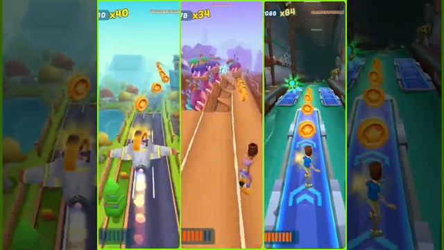 Subway princess runner game with the Newest characters Kaka, Rochika & Adjan ? gathering levels ? смотреть онлайн