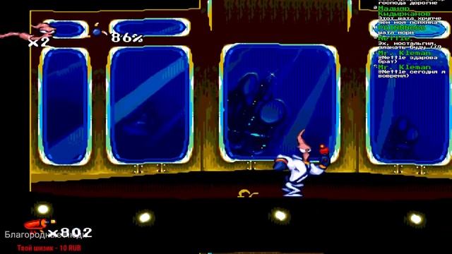 Человек-червяк. Earthworm Jim (SEGA Mega Drive) смотреть онлайн