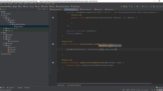 android - Show popup menu on Action Bar - item click смотреть онлайн