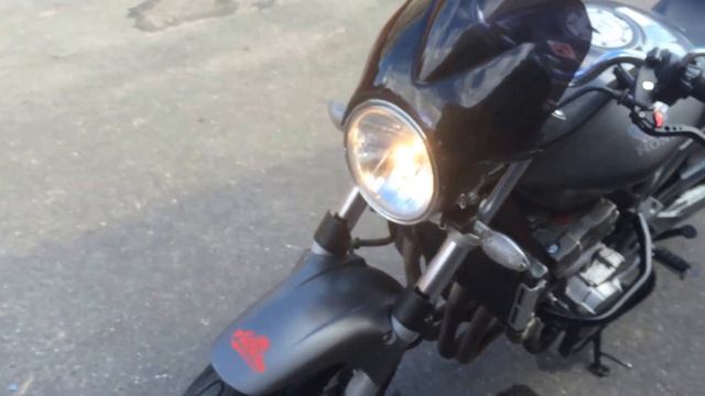 Honda Hornet 900 exhaust mivv oval смотреть онлайн