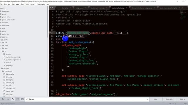 WordPress Plugin Development Bangla tutorial from scratch -- Menu Page Output -- смотреть онлайн