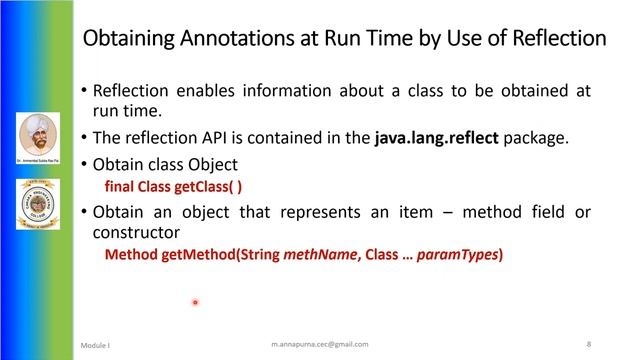 VTU JAVA & J2EE (18CS644) Module 1 ANNOTATIONS - I (M1 L4) смотреть онлайн