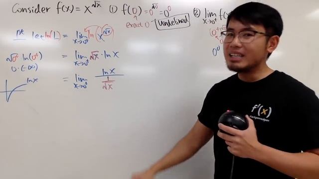 x^sqrt(x) when x is 0 vs. x is approaching 0 смотреть онлайн