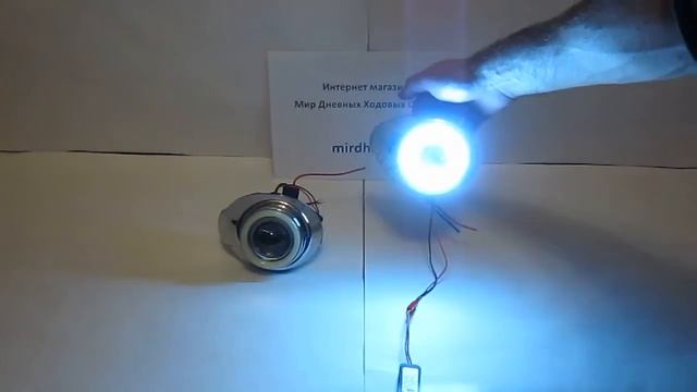 Линзованные противотуманки с ДХО для Ford Focus 3. ПТФ с ходовыми огнями Форд Фокус 3. смотреть онлайн