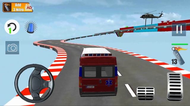 Impossible Tracks Car Racing Game #6 - Stunt Ambulance Car Games Android Gameplay смотреть онлайн