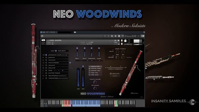 Neo Woodwinds - Walkthrough (v2 update) - Kontakt - Piccolo/Flute/Clarinet/Oboe/Cor Anglais/Bassoon смотреть онлайн