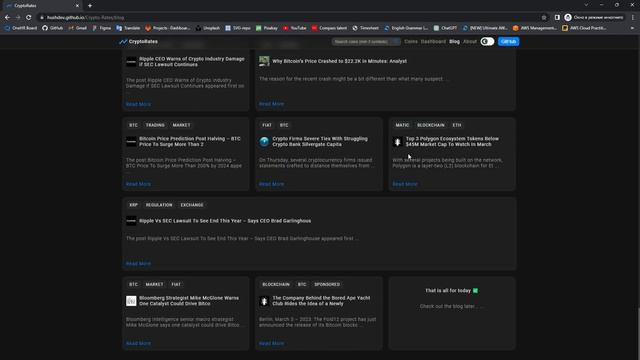 #myworks - React.js, cryptocurrency application смотреть онлайн