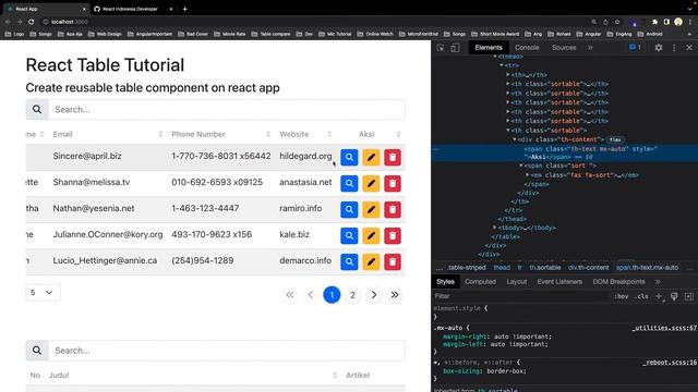 #11. React Table - Menambahkan Dynamic Component смотреть онлайн