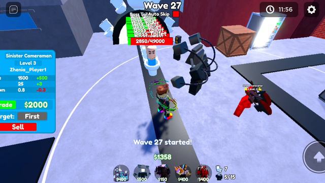 Играю в Roblox Toilet tower defense,но только легендарными юнитами смотреть онлайн