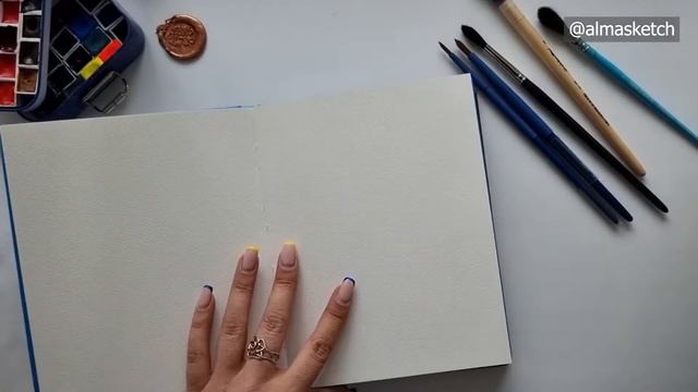 Скетчбуки для акварели от казахстанского бренда Алмаскетч. 200 г 25% хлопка и 300 г 100% хлопка смотреть онлайн