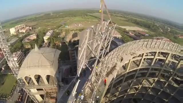 Строительство Купола храм шри маяпур смотреть онлайн