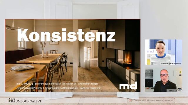 Der digitale Raumplausch. Atmosphäre. mit: Johanna Neves Pimenta, md смотреть онлайн