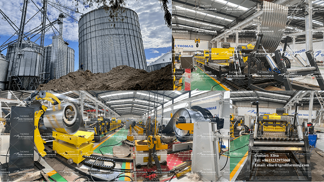 ( Grain storage tank equipment ): grain silo panel production line【 silo wall production line 】 смотреть онлайн