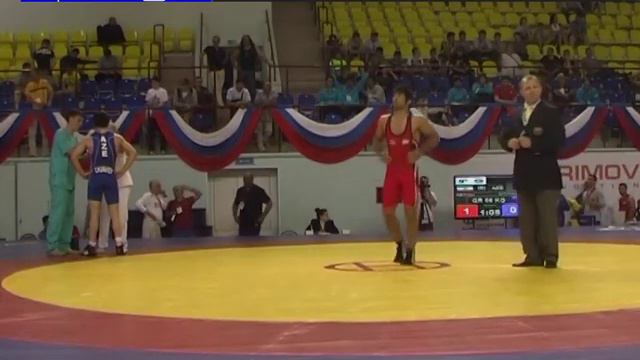 Saeid Abdevali (IRI) vs Rasul Chunayev (AZE) 66kg - 2012 Greco Roman Wrestling World Cup смотреть онлайн