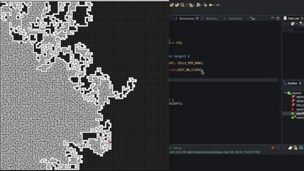 Random Maze Generation Using Depth First Search