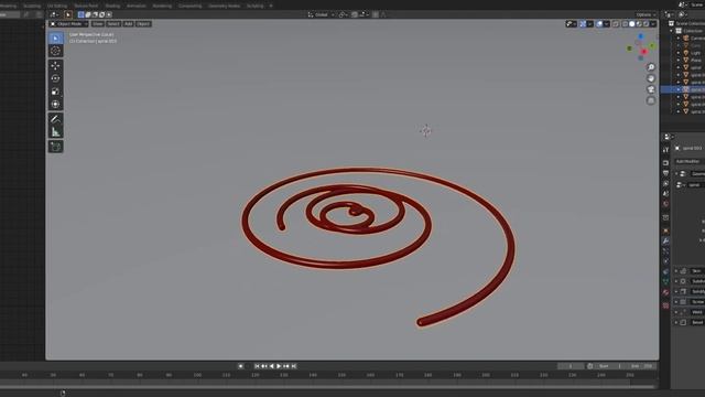 Procedural spiral generator. Blender geometry nodes experiment 15 смотреть онлайн