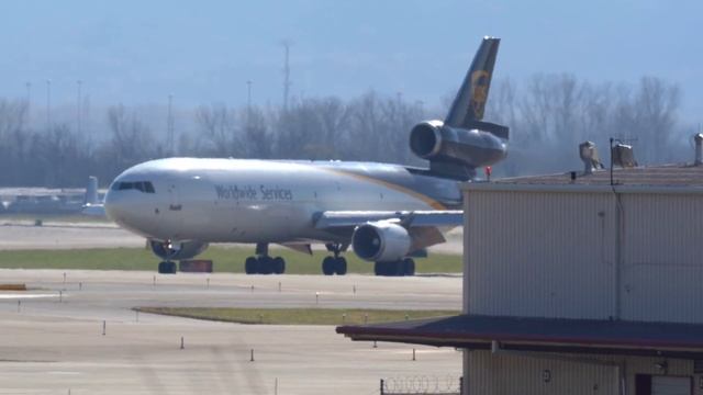 Thai Airways MD-11 Now UPS MD-11F Freighter Airplane N260UP Landing Louisville