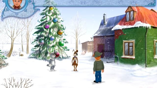 игра мультик Трое из простоквашино Новый год #4 смотреть онлайн