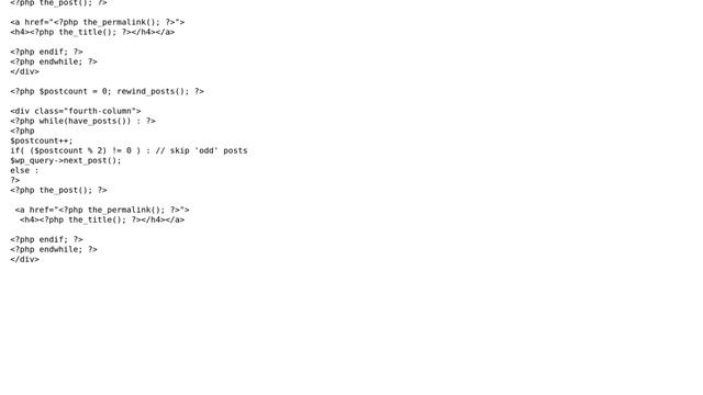 Wordpress: How to Split loop in multiple column in archive page? смотреть онлайн