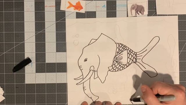 At home art activity - hybrid animal drawings смотреть онлайн