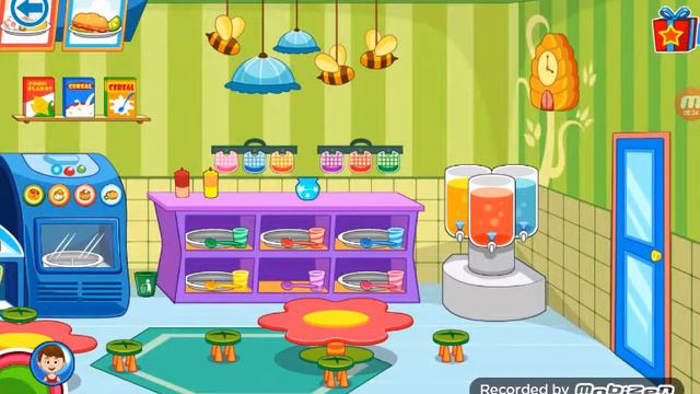Обзор игры My town PreSchool + мини мультик смотреть онлайн