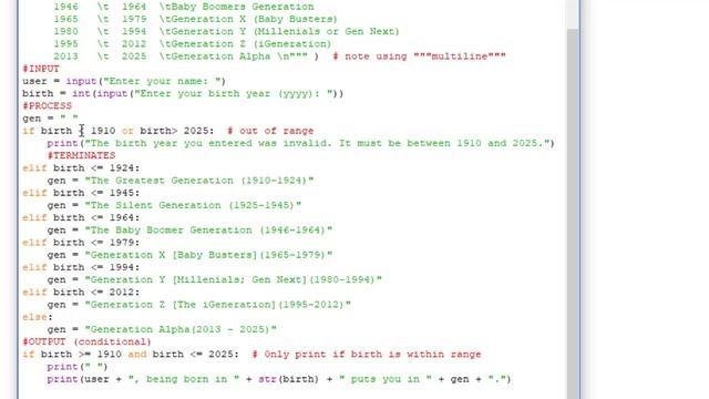 Python 02H1 - Code Review: Generation Classifier смотреть онлайн