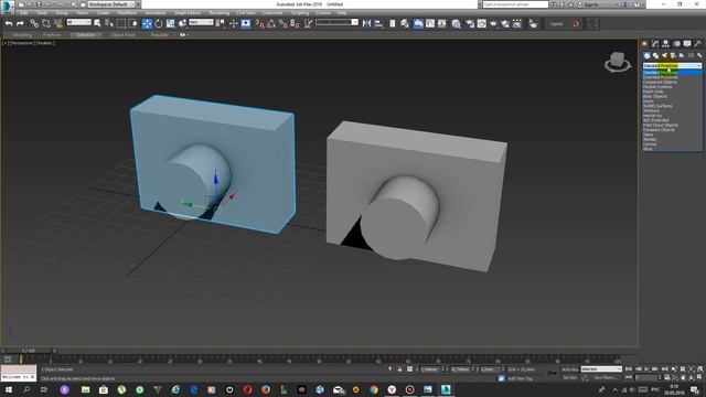 Урок 3D MAX вырезание (Boolean) смотреть онлайн