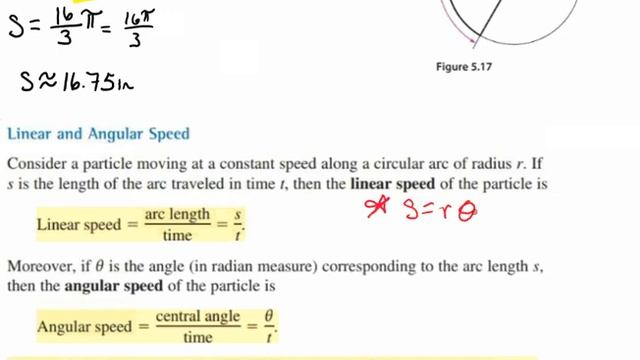 Finding Arc Length, Linear Speed, and Angular Speed Video смотреть онлайн