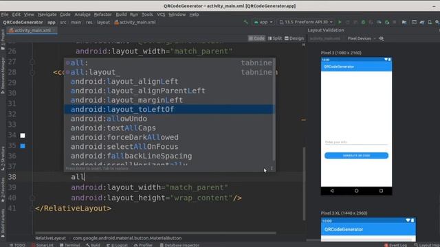 how to generator qr code and barcode in android programmatically\android qr code generator kotlin смотреть онлайн