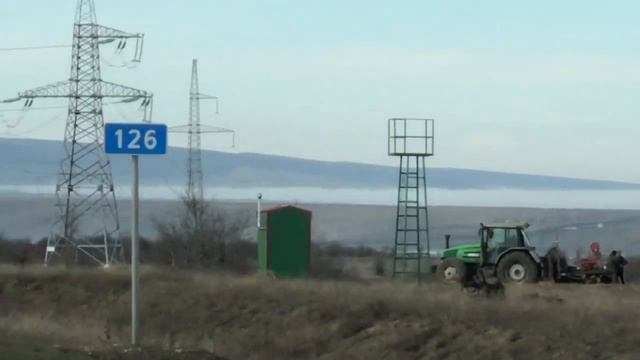 Трасса Таврида от Керчи до Симферополя.Что нового?Туман.. смотреть онлайн