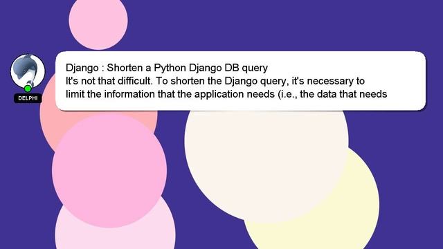 Django : Shorten a Python Django DB query смотреть онлайн