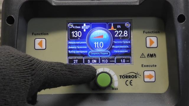 Сварка алюминия пульсом на полуавтомате / Torros MIG200 Pulse LCD