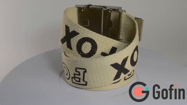 Ремень текстильный бежевый Fox RTL 3212 смотреть онлайн