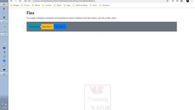 D-Flex, D-Inline Flex, Flex-Row-Reverse Classes In Bootstrap Telugu 48 I Bootstrap Tutorials смотреть онлайн