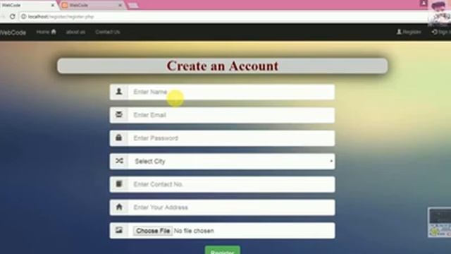 Register form for online chat Box #Webcode in #Hindi Part7 смотреть онлайн