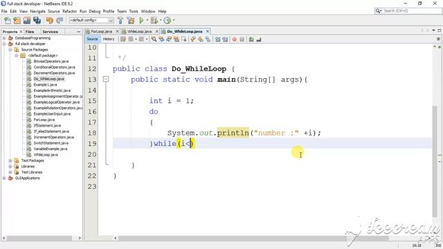 java do while loop tutorial 8_7 смотреть онлайн