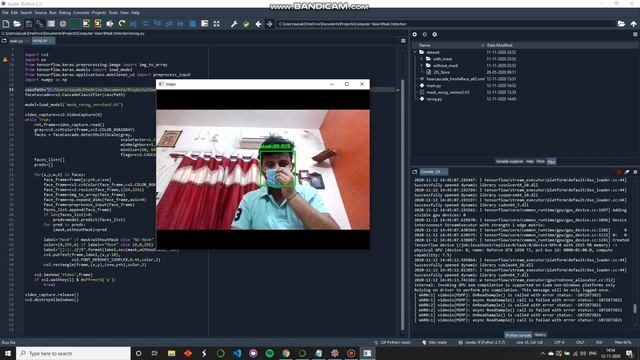 Mask-Detection Using Transfer Learning | OpenCV | MobileNetV2 | Tensorflow смотреть онлайн