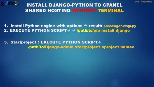 Vid.2 - Deploy Python Django to Cpanel Shared Hosting - WITHOUT Terminal смотреть онлайн