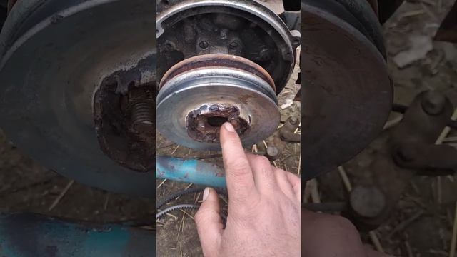 двигатель от мотоблока на моторолер муравей шкивы от ваз