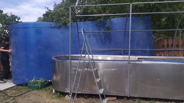 Козырёк над бассейном своими руками. Ура!!! Мы это сделали!!! смотреть онлайн