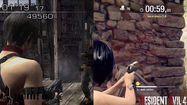 Resident Evil (2005) vs Resident Evil 4 Remake (MOD) Ada Wong The Mercenaries Complete смотреть онлайн
