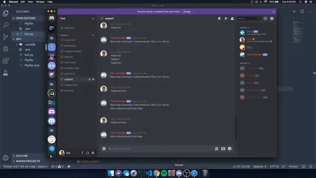 Python Discord Bot - Groups & Subcommands смотреть онлайн
