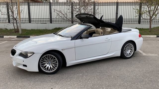 BMW M6 Cabrio (работа складного верха)